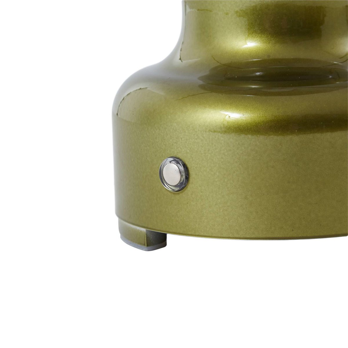 Lampe à poser en verre industrielLED gris fumé, vert métallique, LINDBY