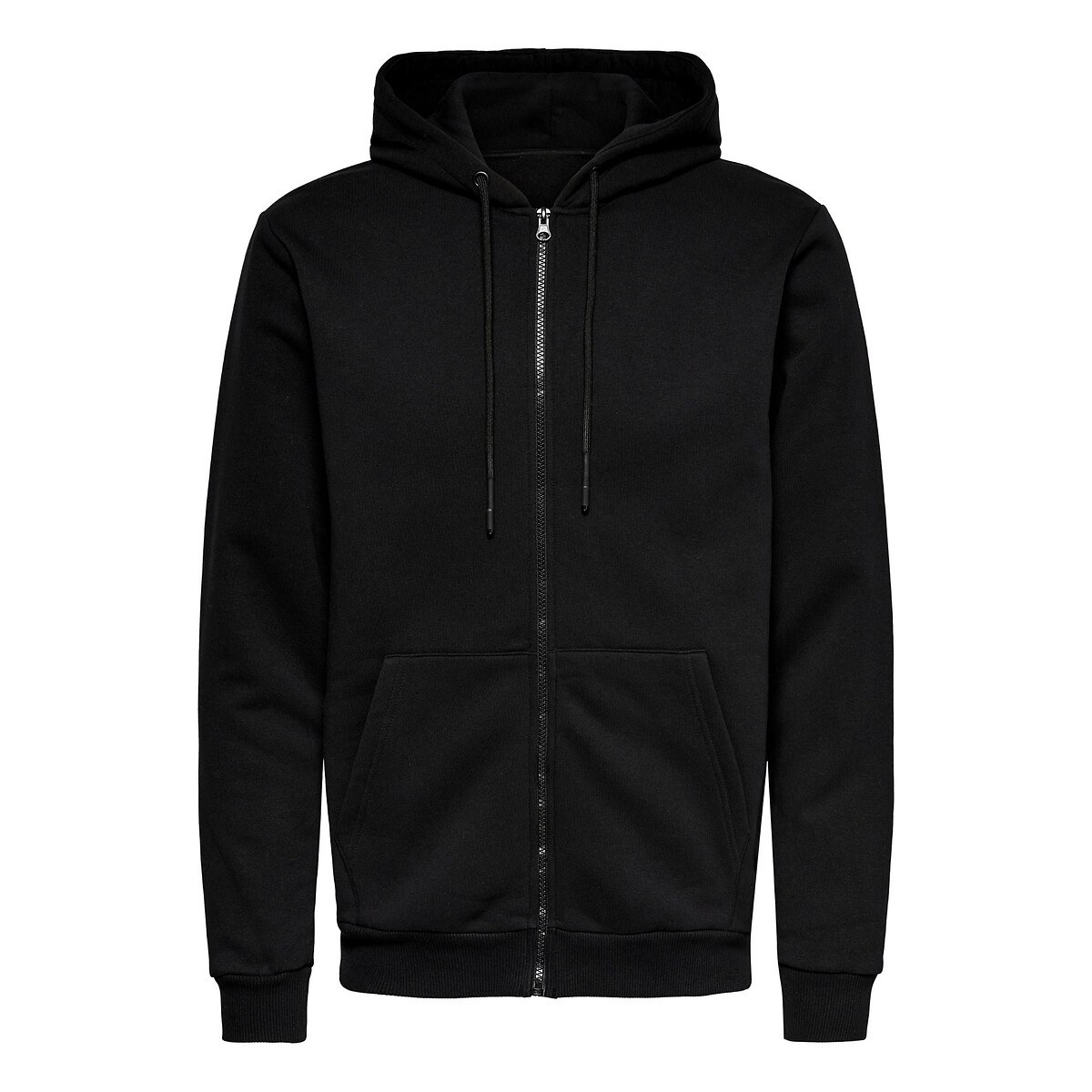 Ceres Zip-Up Hoodie in Regular Fit black, ONLY & SONS