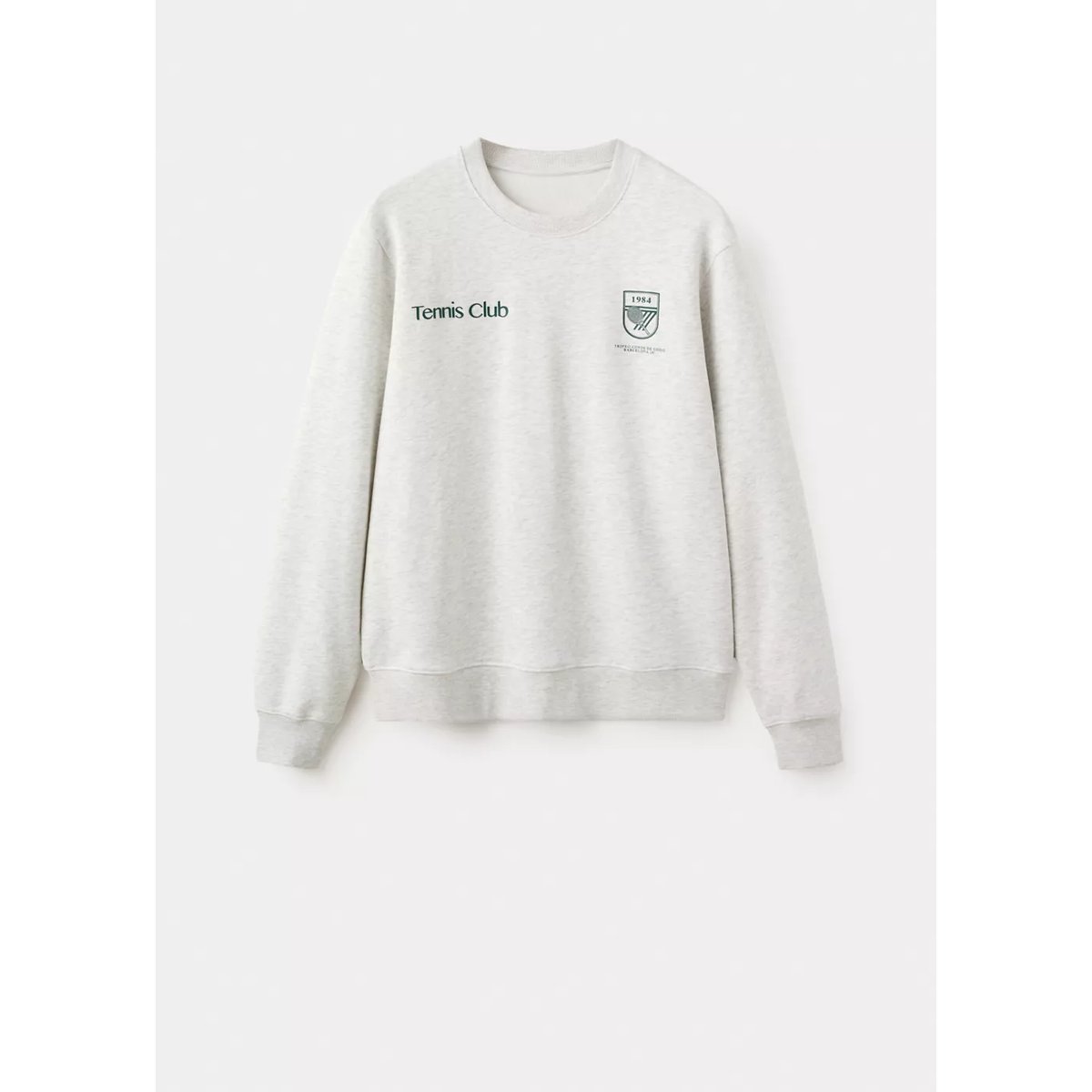 Sweat-shirt polo 100 % coton gris, MANGO MAN