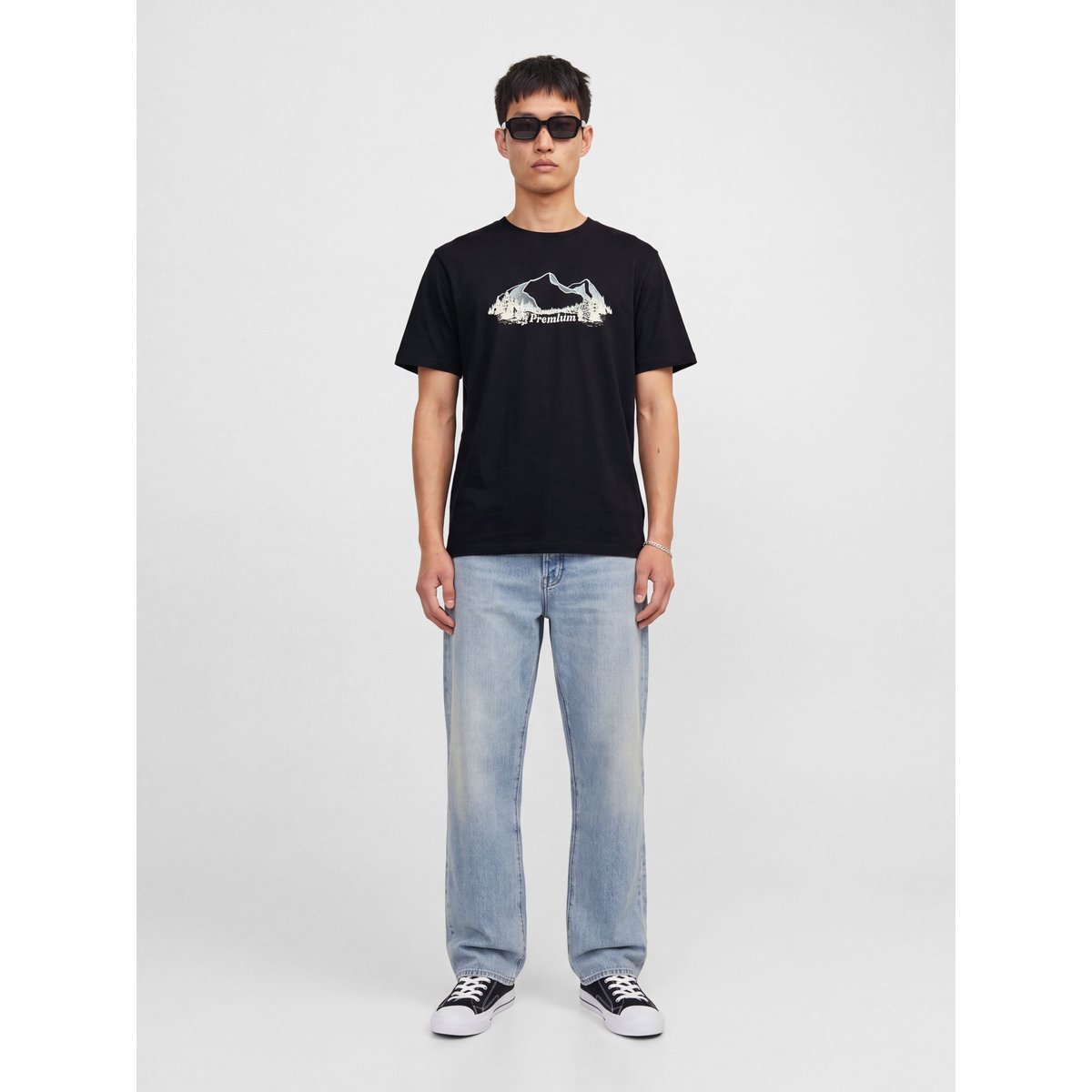 T-Shirt black 2, JACK & JONES
