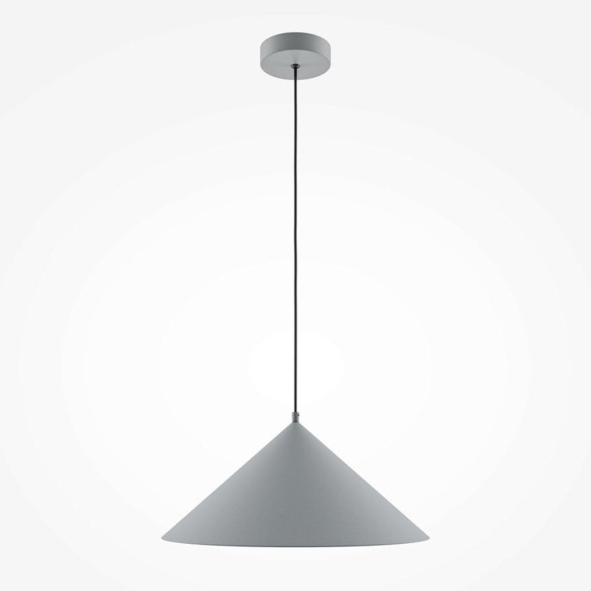 Suspension de cuisine cône en métal FLORA gris, PIER IMPORT