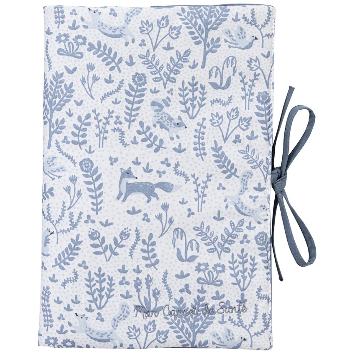 Protège-carnet de santé bleu, blanc, BB & CO