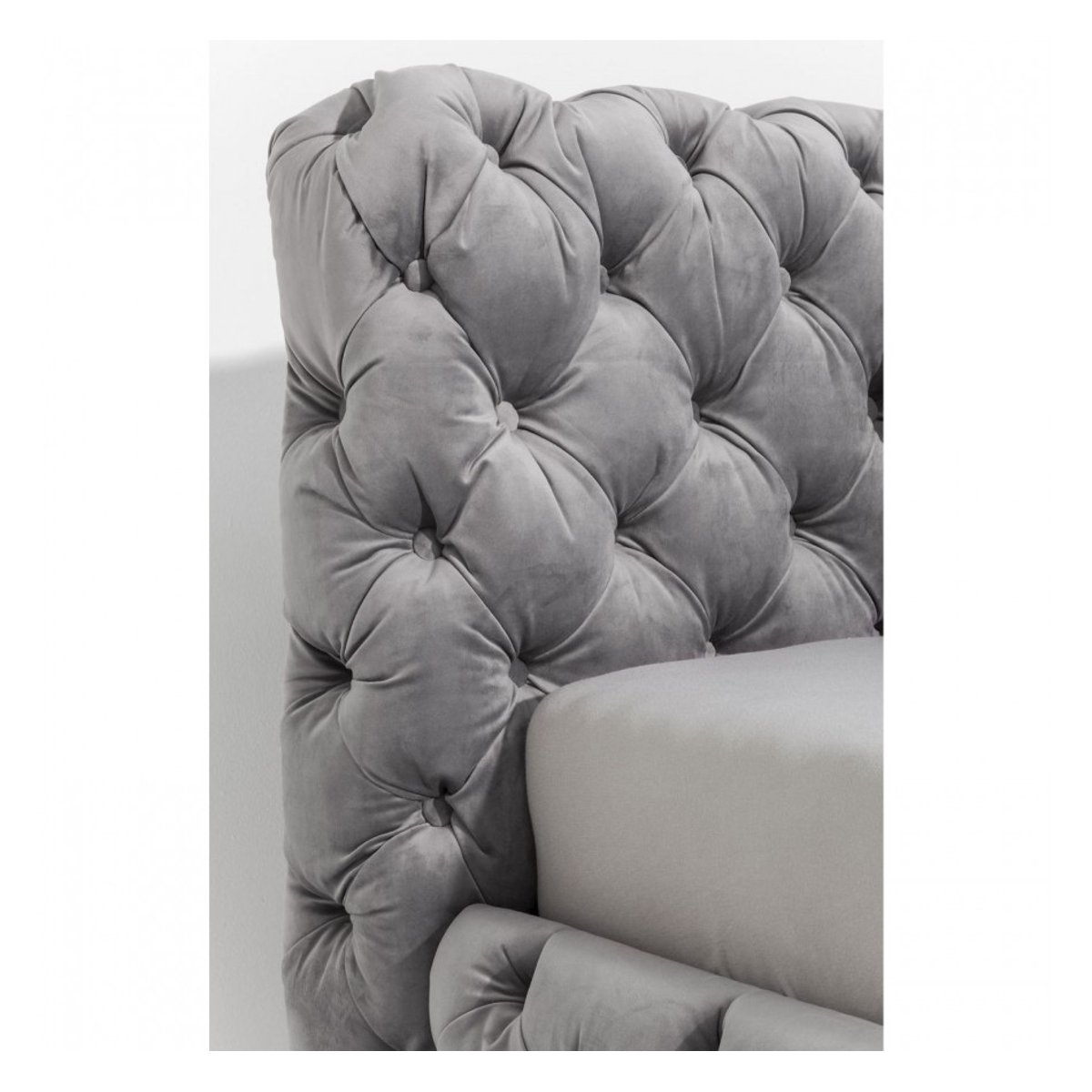 Cadre de lit en velours, DESIRE gris, KARE DESIGN