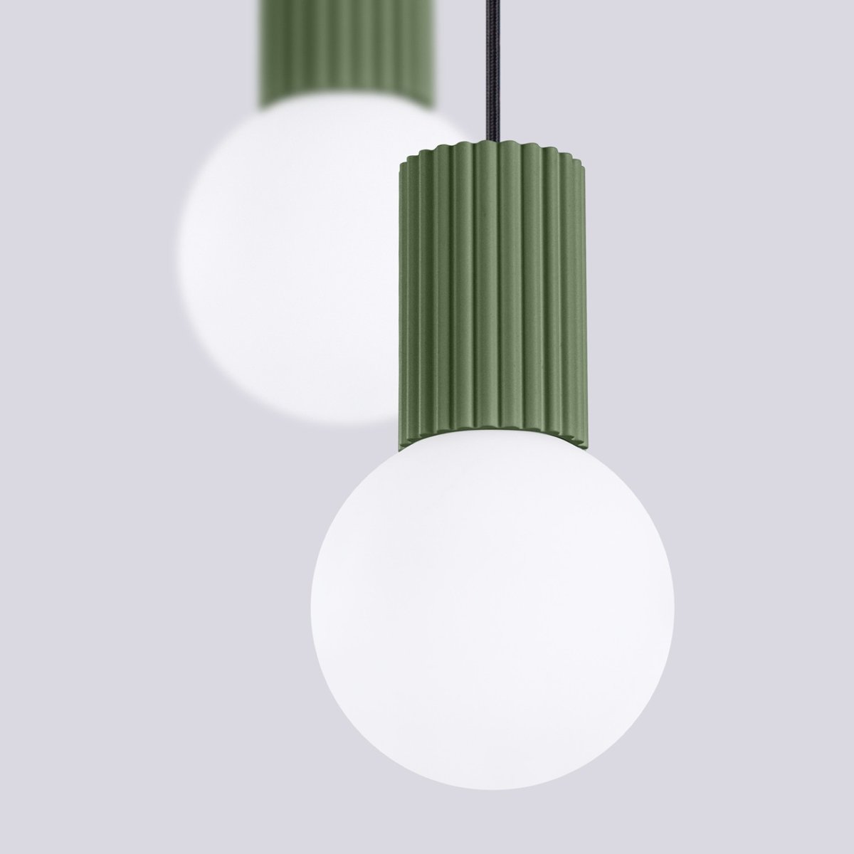 Suspension Aluminium Vert Olive G9 2 Halo vert olive, EDEN