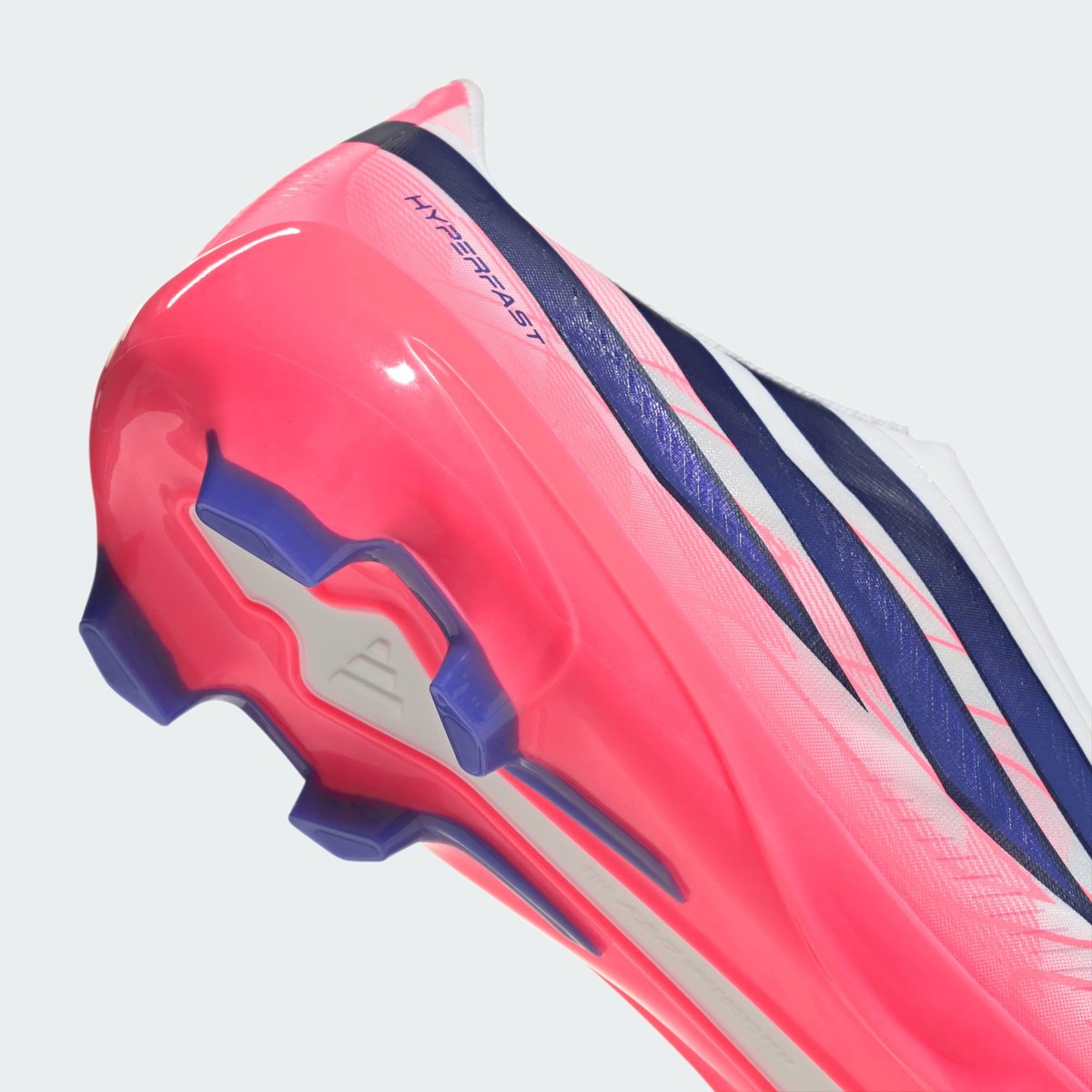 Chaussure De Football Sans Lacets F50 Hyperfast League Terrain Souple cloud white / solar purple / solar turbo, adidas Performance