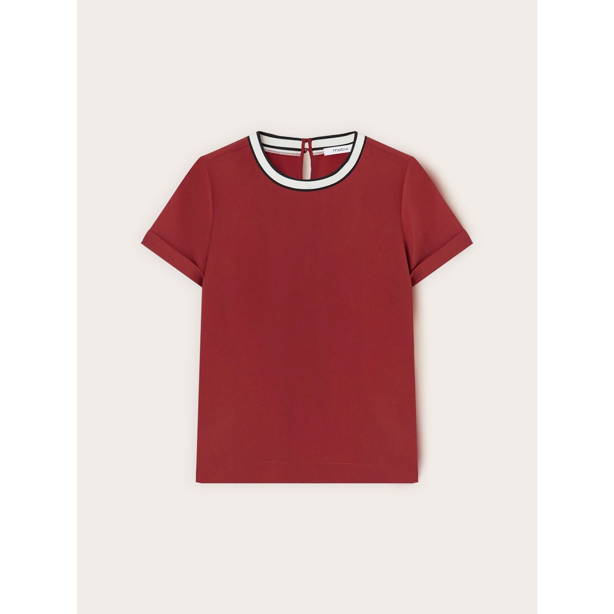 Chemisier avec bordure en tricot burgundy, MOTIVI