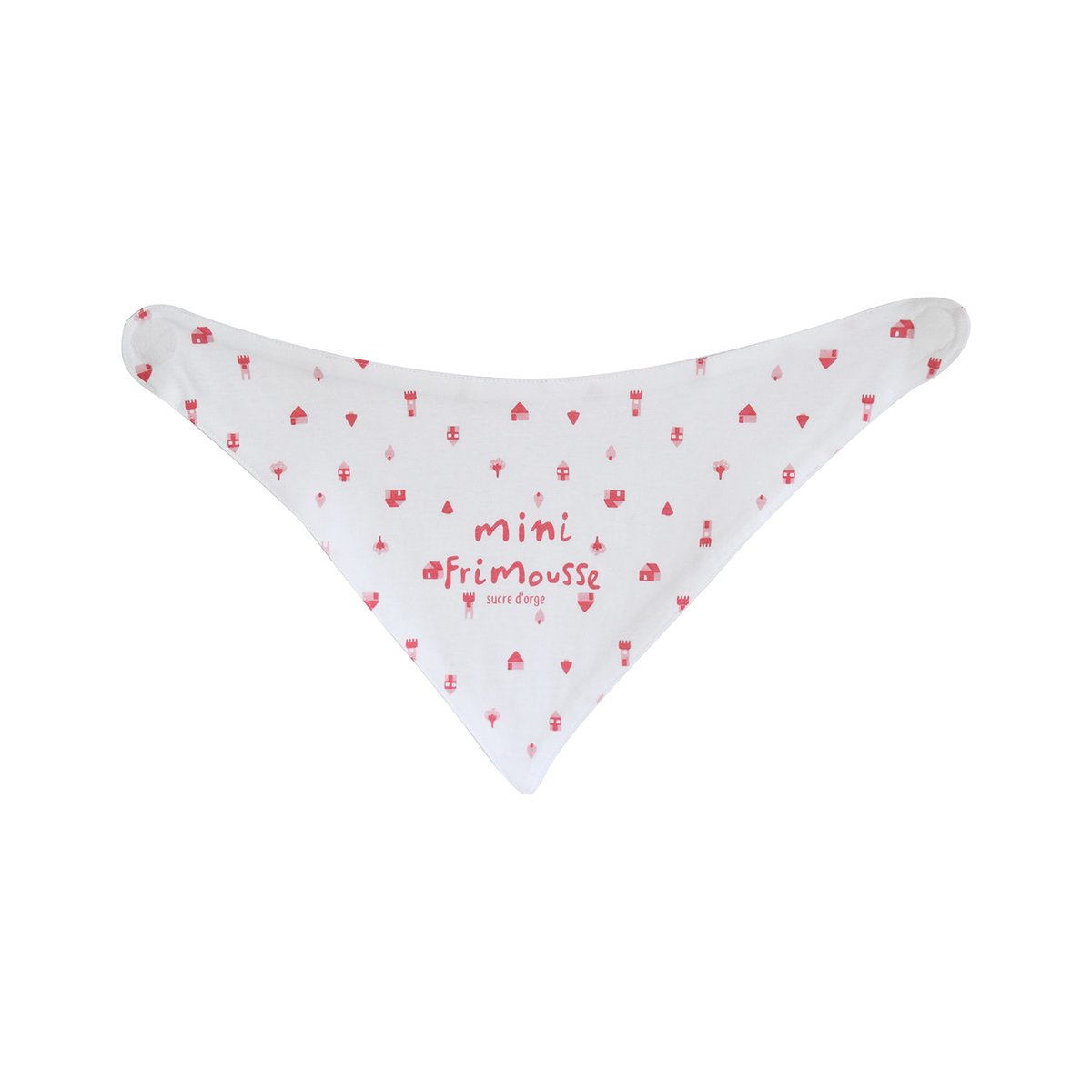 Lot de 2 bavoirs bandanas ondine maille couleur unique, SUCRE D'ORGE