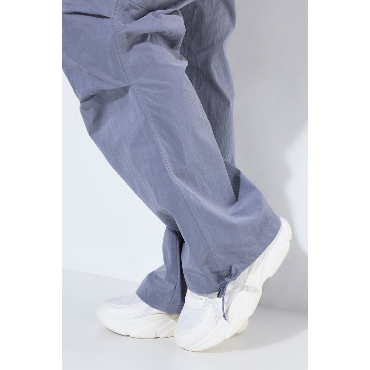 Pantalon cargo Rose, jambe large gris foncé, ULLA POPKEN