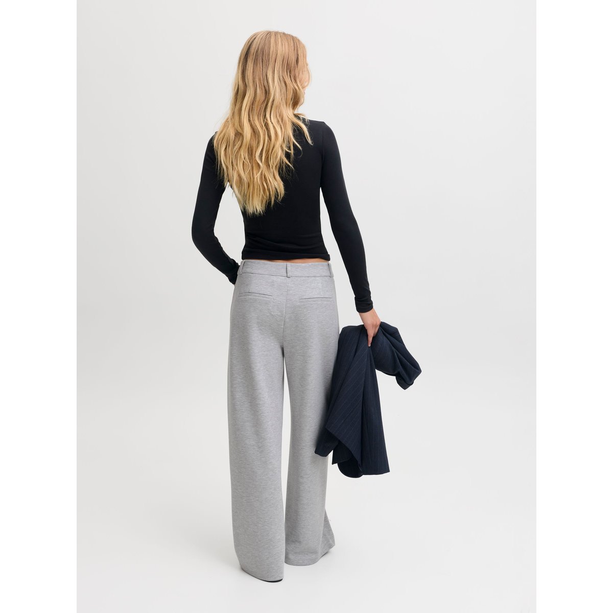 Pantalon grise - light grey melange, JJXX