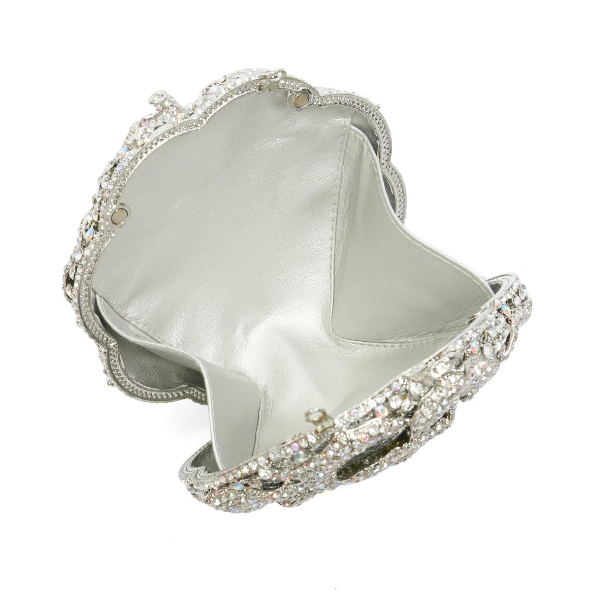 Pochette en forme de fleur rehaussée de strass - BLING silver-metallic, DUNE LONDON
