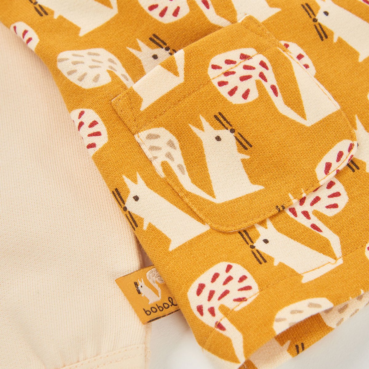 Robe bébé molleton imprimé écureuils multicolore, BOBOLI