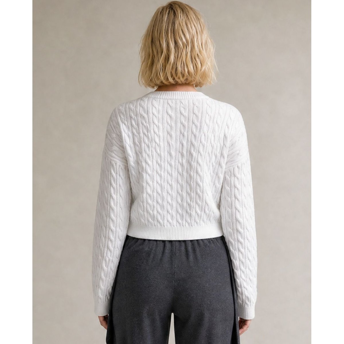 Pull d'allaitement Abby ivoire, CACHE COEUR