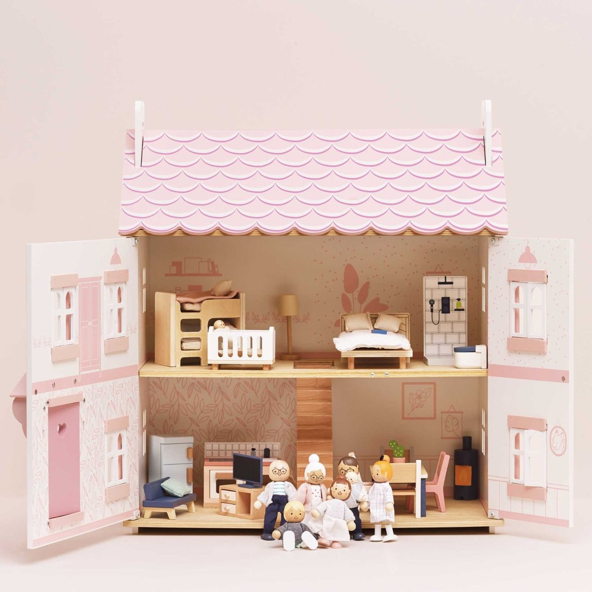 Famille de poupées multicolore, LE TOY VAN