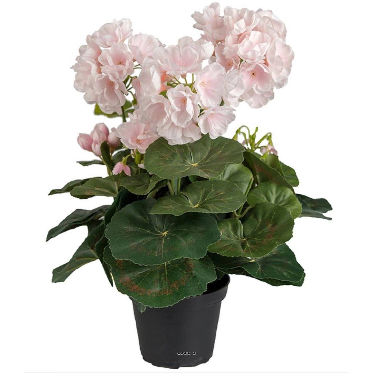 Géranium factice Rose pâle 6 têtes en pot les rose pâle, ARTIFICIELLES