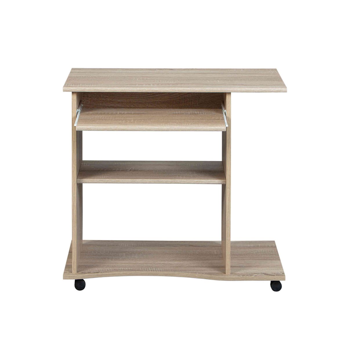 Bureau sur roulettes bois clair, TERRE DE NUIT