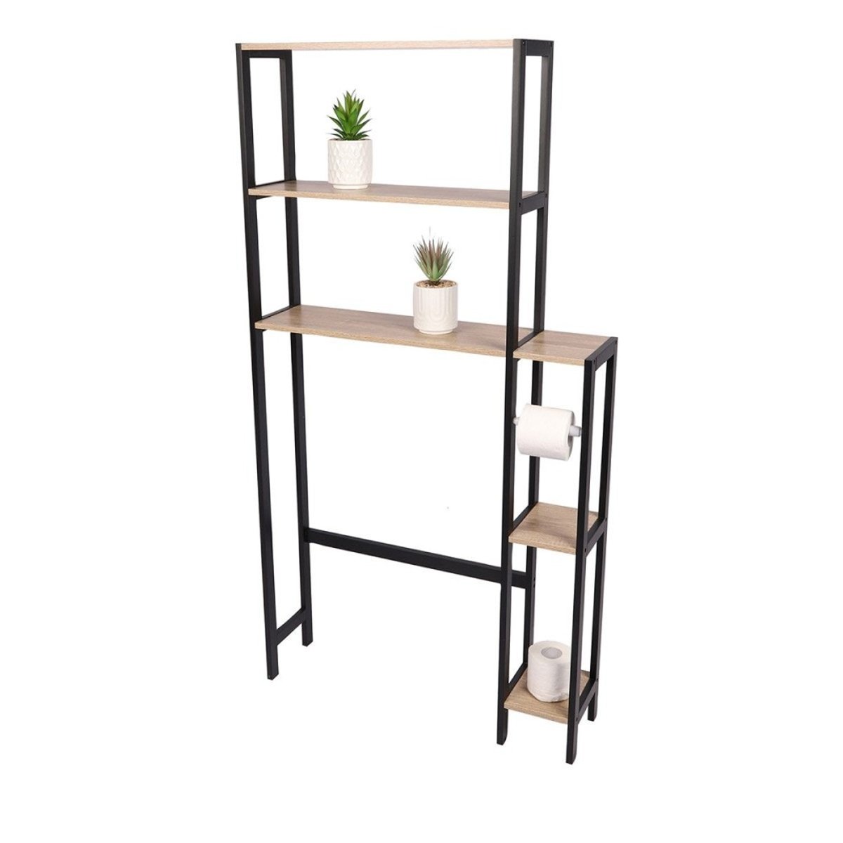 étagère Contour Wc Avec Dérouleur Colorado noir, DECORATIE