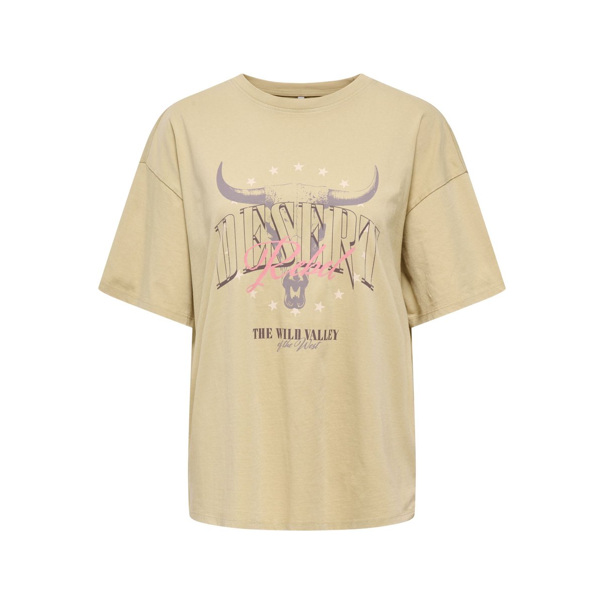 T-Shirt pale khaki, ONLY