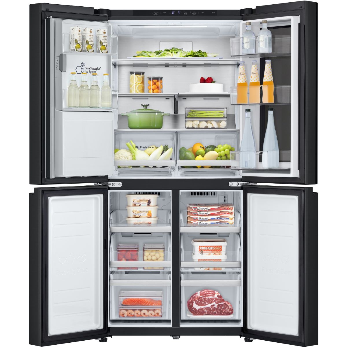 Réfrigérateur multi portes GMG860EPBE noir, LG