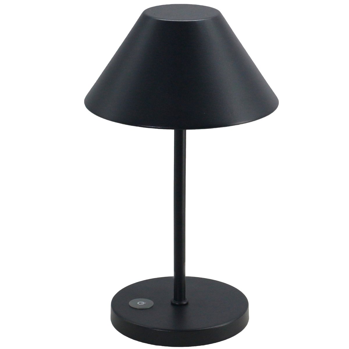 Lot de 4 lampes de table avec plateau de chargement NAOMI noir, LUMISKY