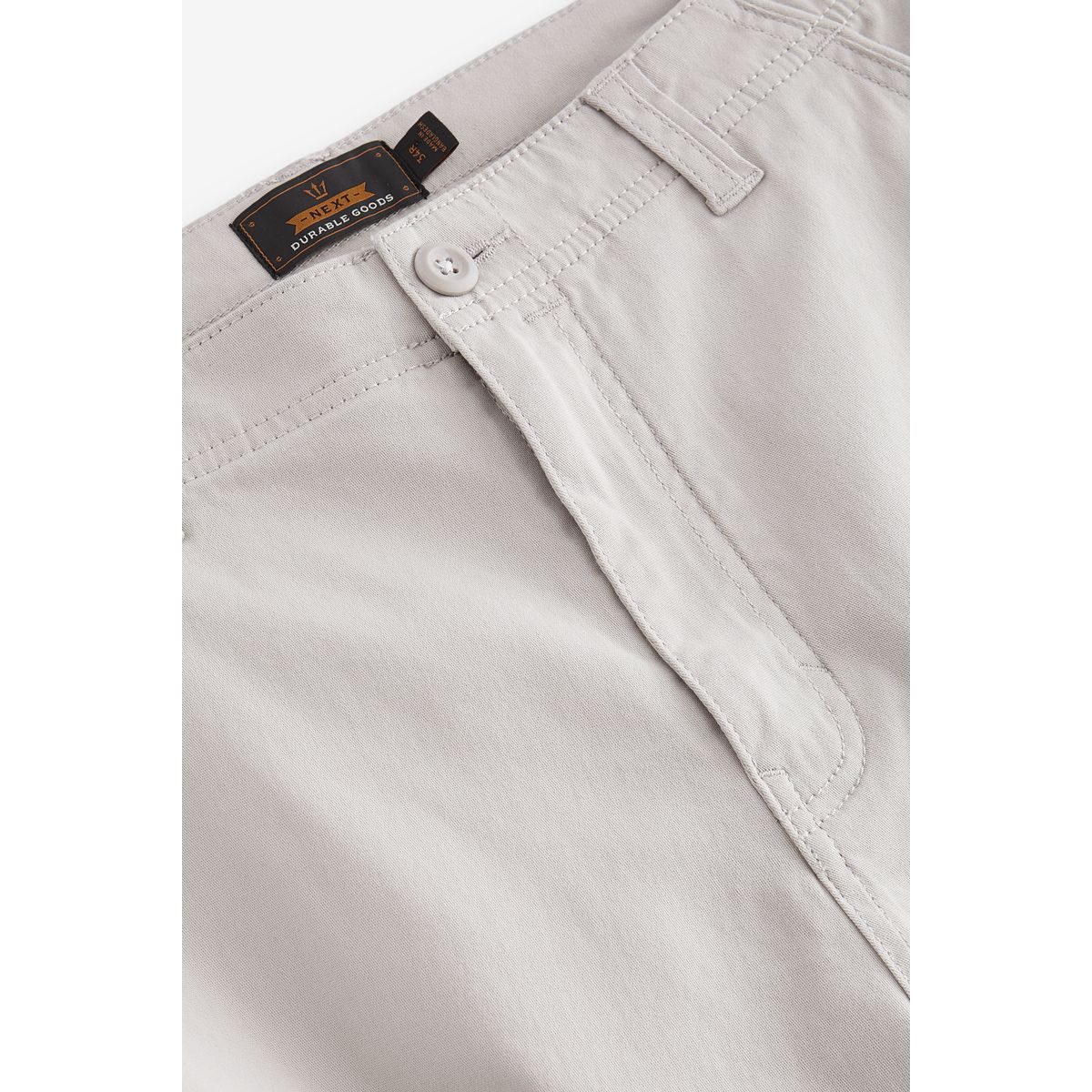 Pantalon cargo stretch en coton naturel, NEXT