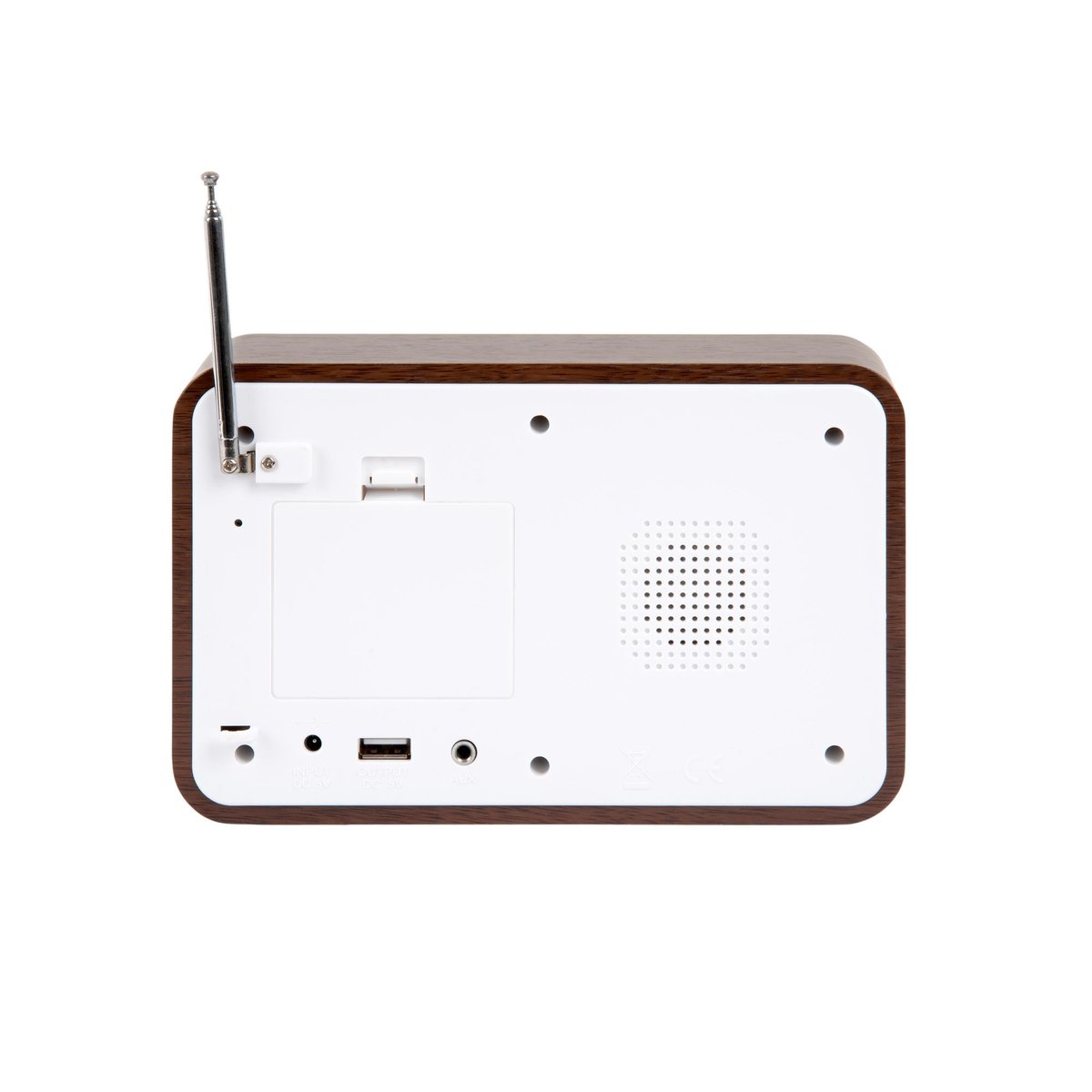 Réveil MDF FM RADIO bois foncé, KARLSSON