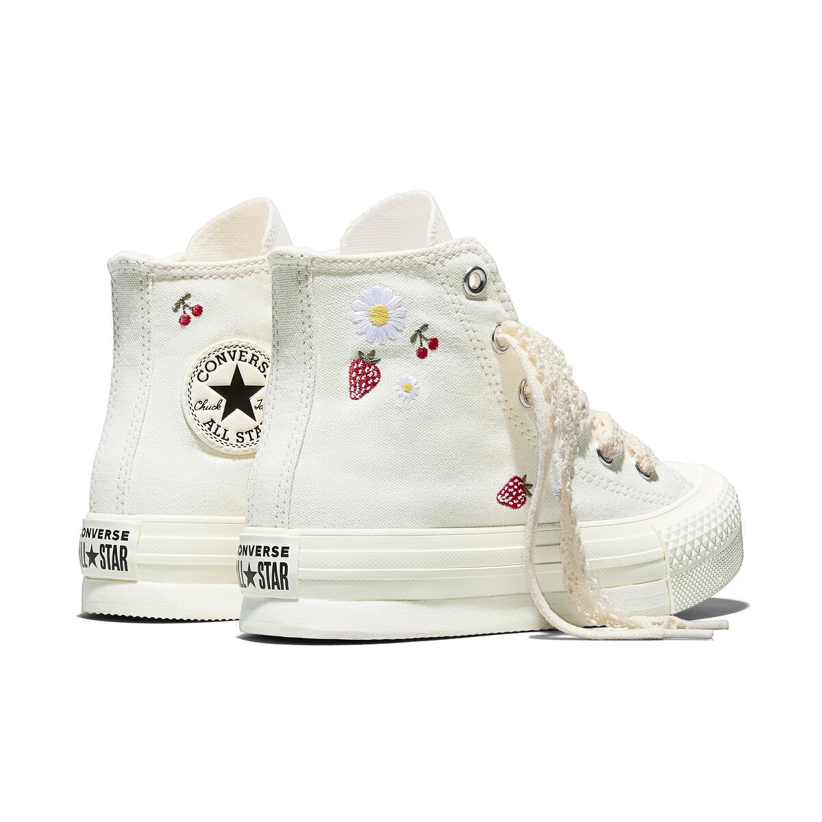 Baskets CHUCK TAYLOR ALL STAR EVA LIFT HI SUMMER MARKET blanc, CONVERSE