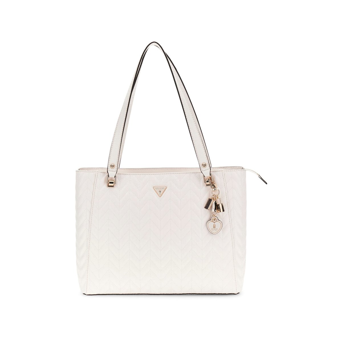 Sac Tote Stacey blanc, GUESS