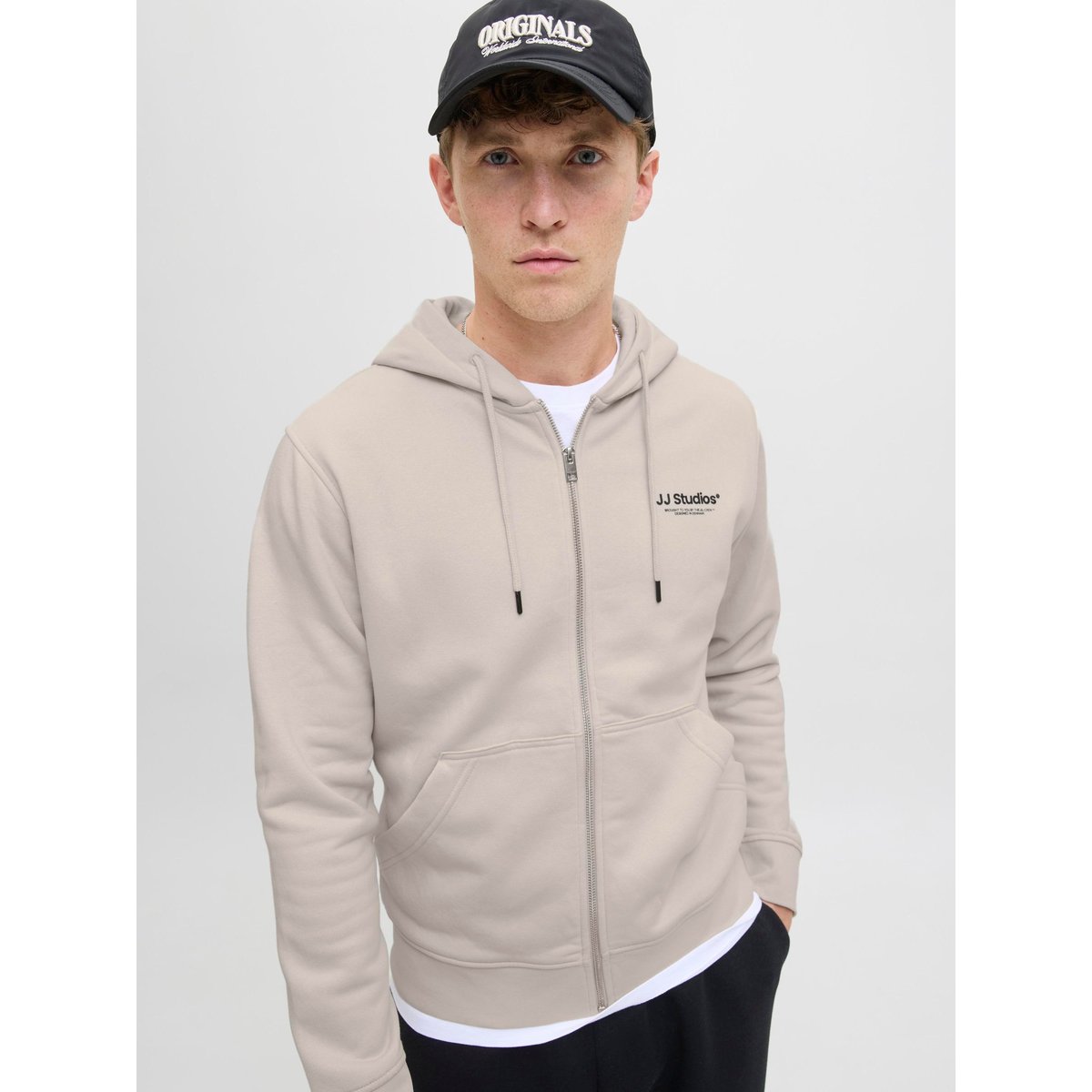 Sweat À Capuche Zippé moonbeam, JACK & JONES