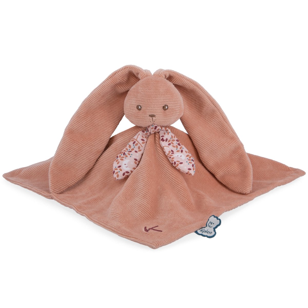 Doudou plat Lapinoo vieux rose, violet, KALOO