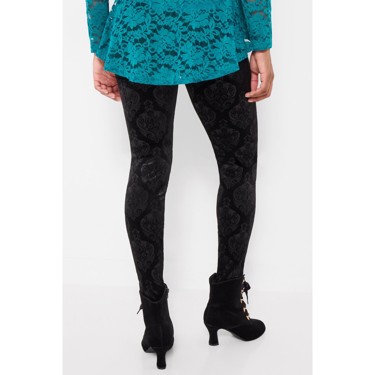 Legging en Velours Imprimé Lorna noir, JOE BROWNS