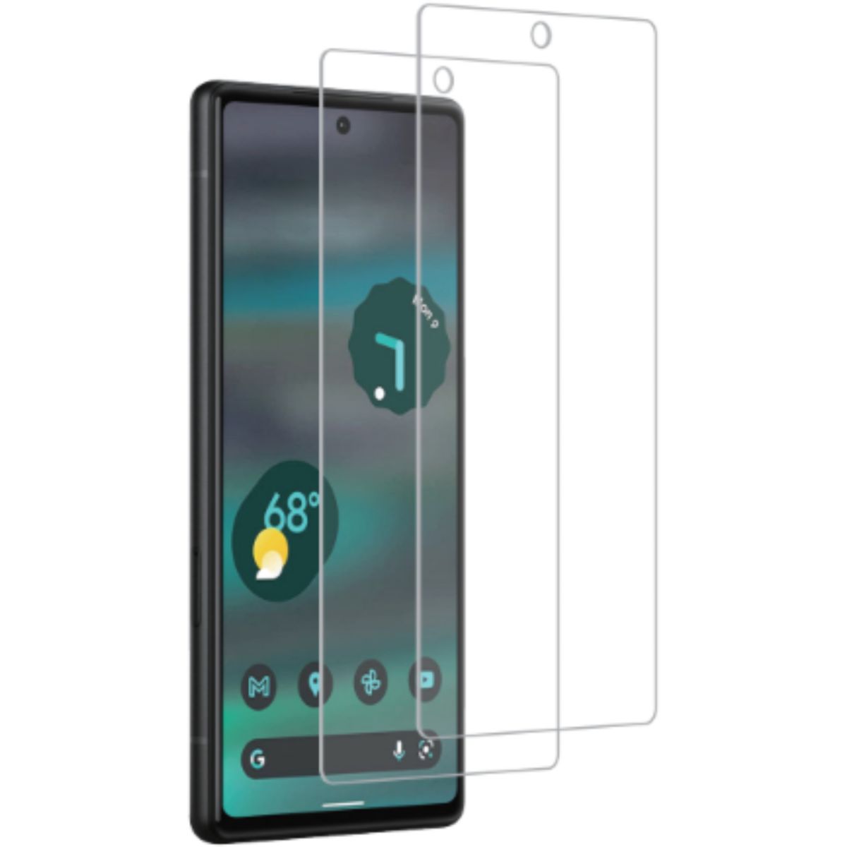 Protège écran Google Pixel 7a Verre trempé x2 couleur unique, ESSENTIEL B