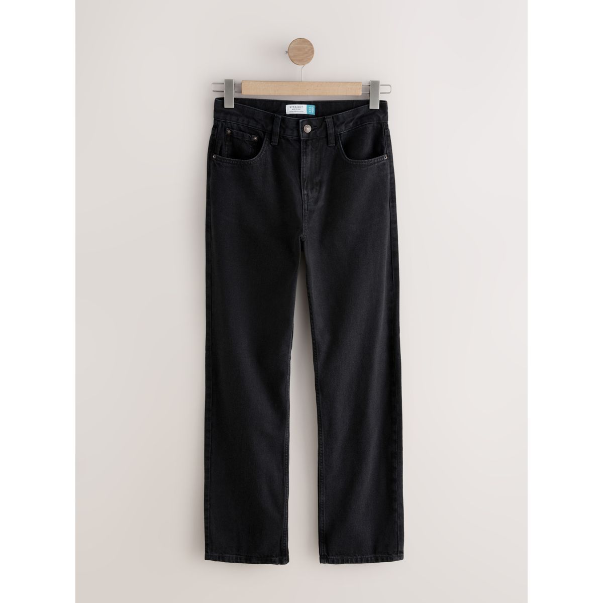 Jeans de jambe droite noir, NEXT
