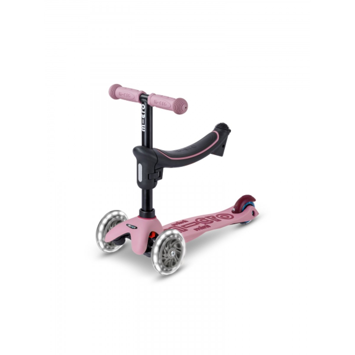 Micro Mini2Grow 2.0 LED -  Poudré rose, MICRO MOBILITY