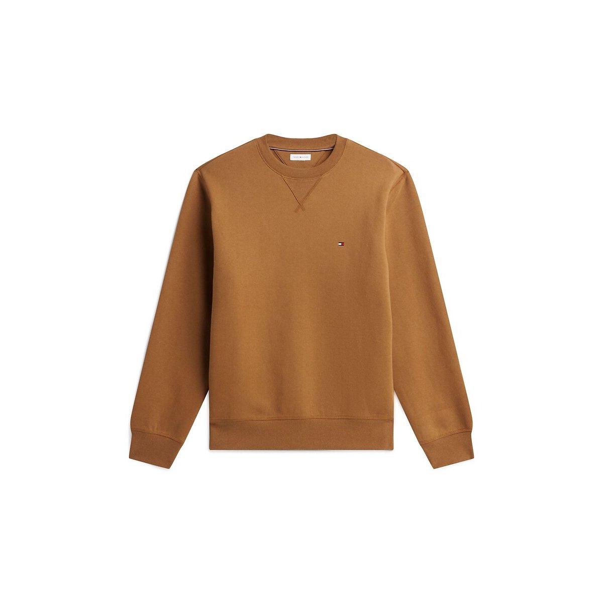 Sweat col rond essentiel camel, TOMMY HILFIGER