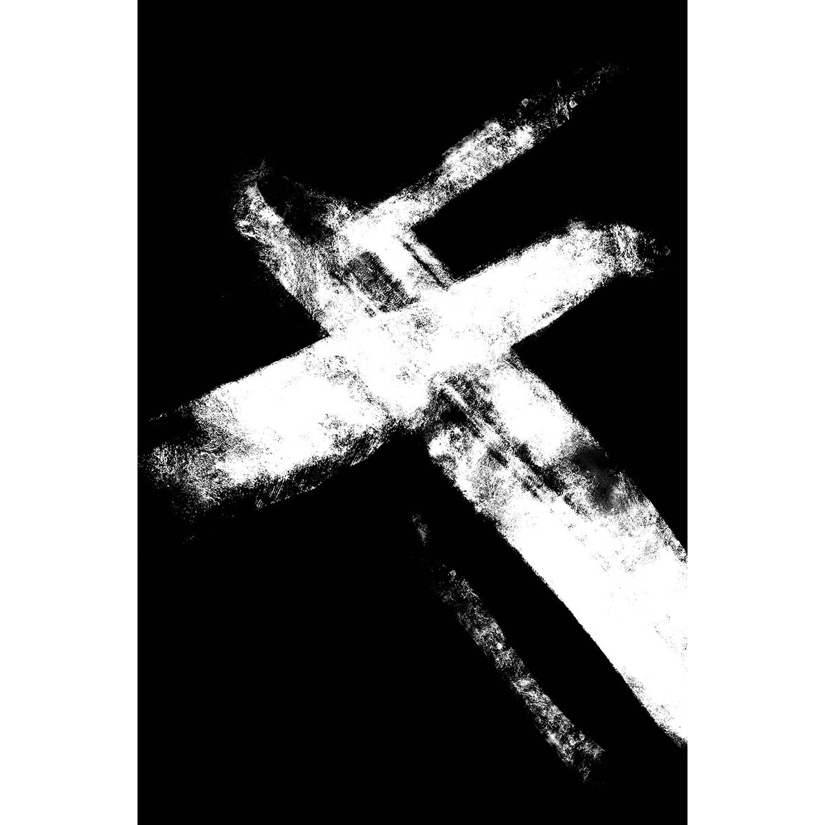 Tableau abstrait Croix tableau alu dibond, HEXOA