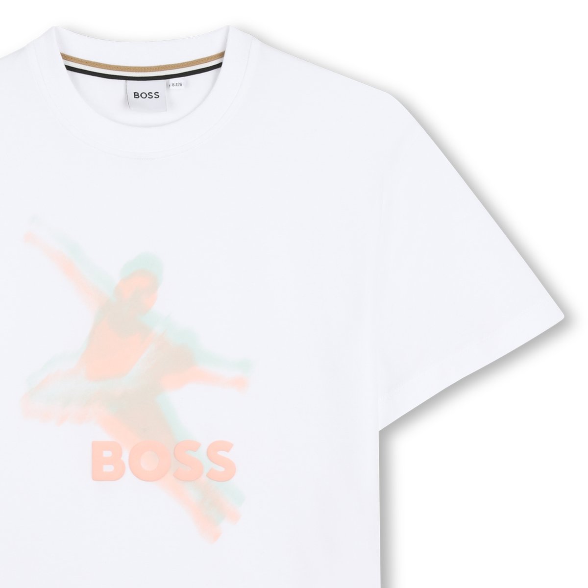 Tee-shirt manches courtes blanc, BOSS KIDSWEAR