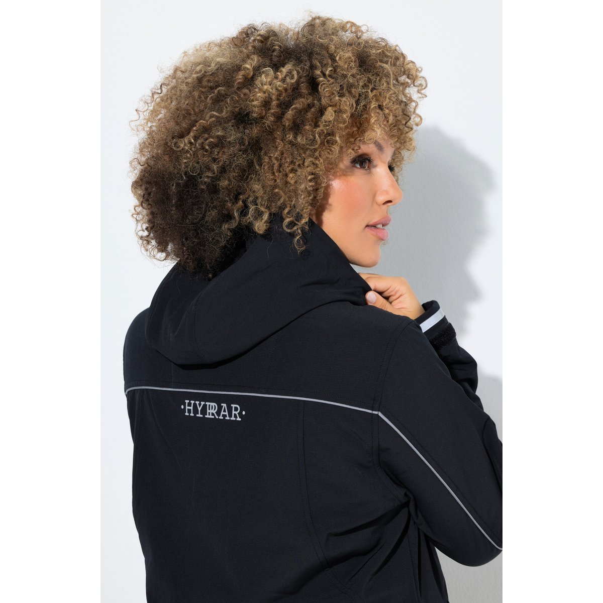 Veste technique Softshell à capuche noir, ULLA POPKEN