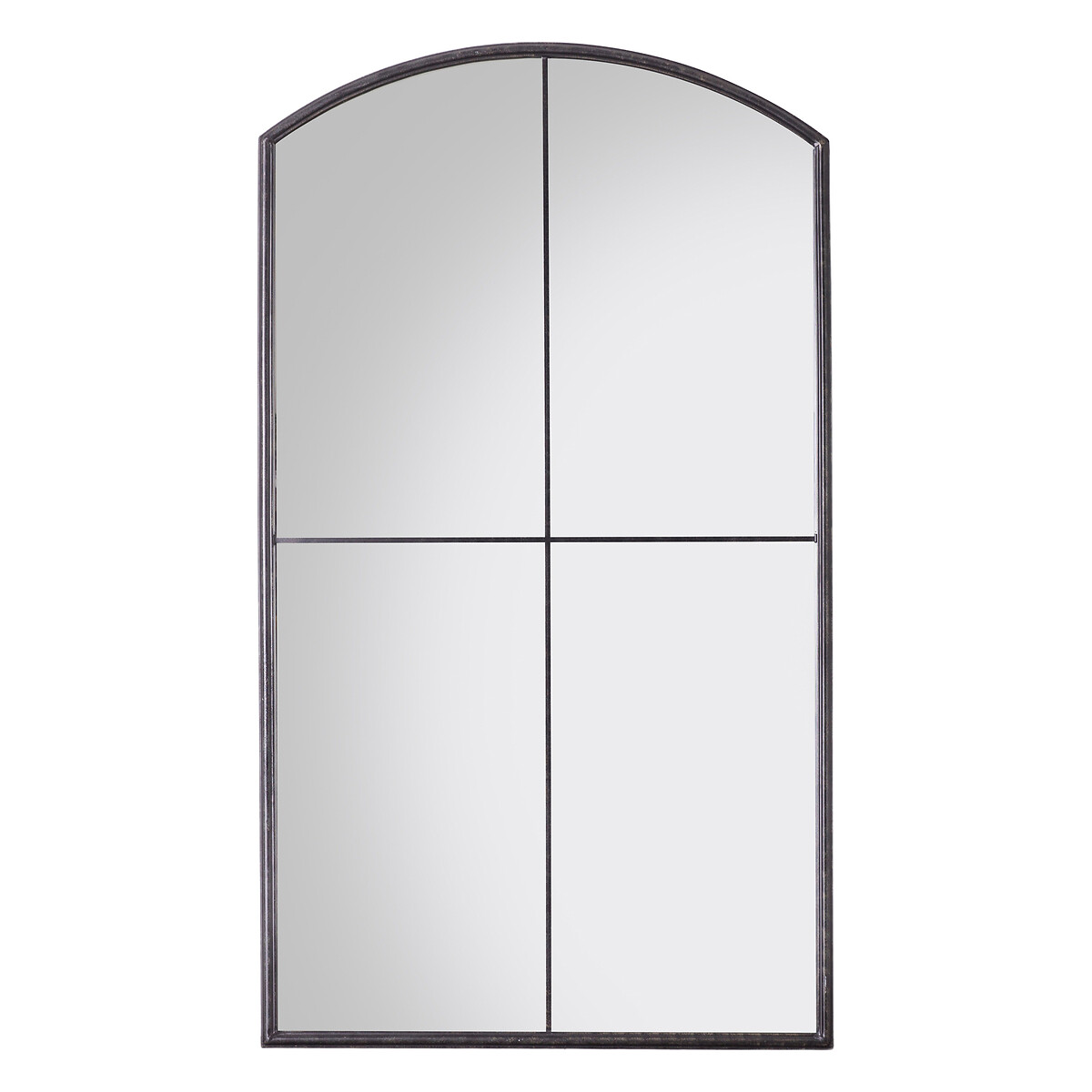90x160cm Faust Window Style Leaner Mirror in Black black, ÉDITÉ
