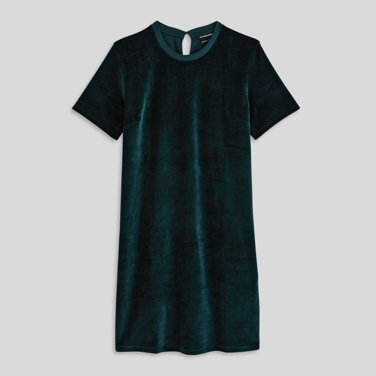 Robe En Velours sapin, MONOPRIX