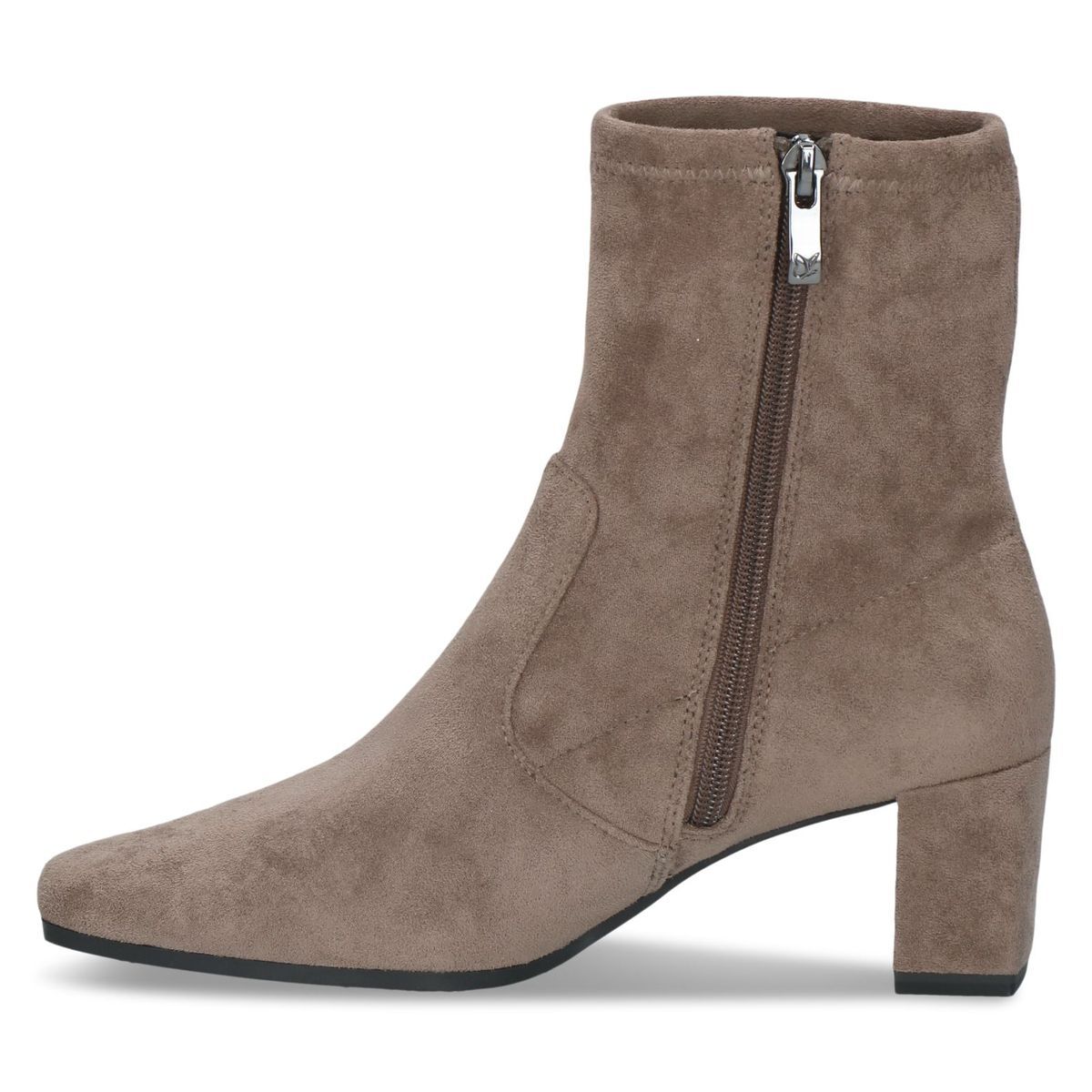 Bottine talon bloc marron cognac, CAPRICE