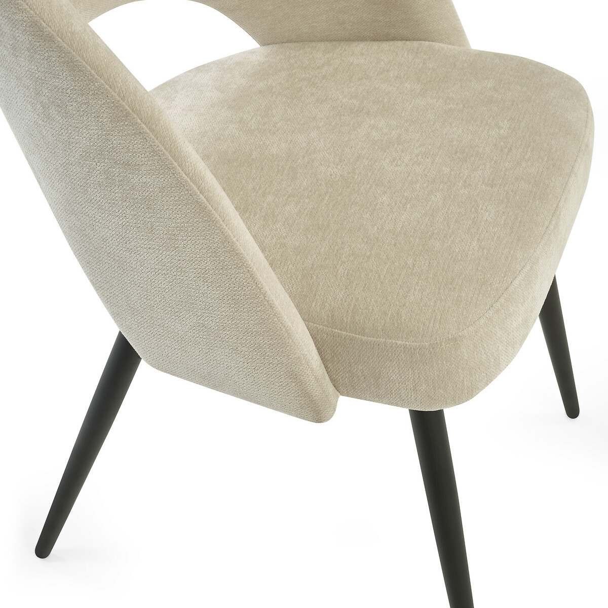 Eleanor Chenille Upholstered Dining Chairs (Set of 2) cream beige, SO'HOME