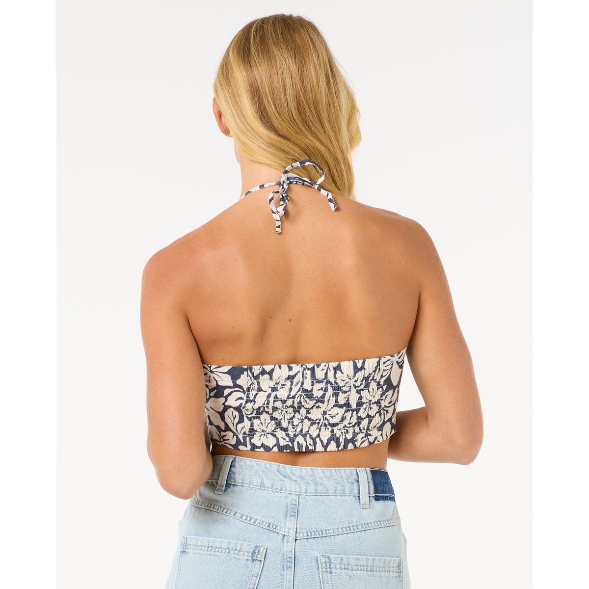 Haut Bandeau Drappé LAS DALIAS bleu marine, RIP CURL