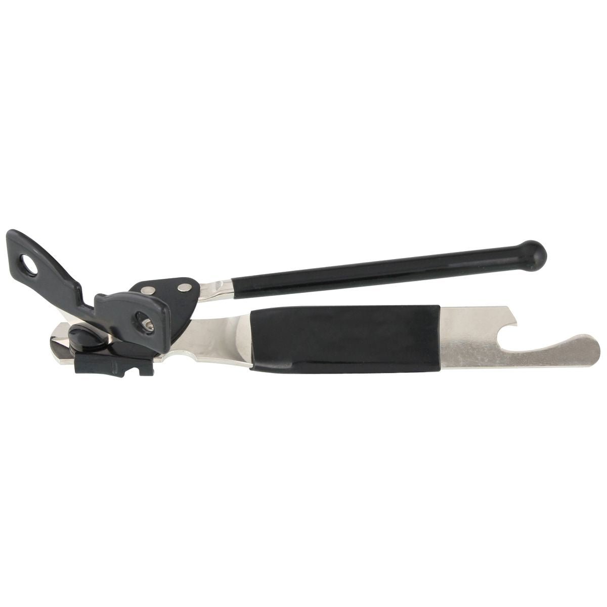 Ouvre boîte à pinces 2 en 1 noir,inox, FACKELMANN