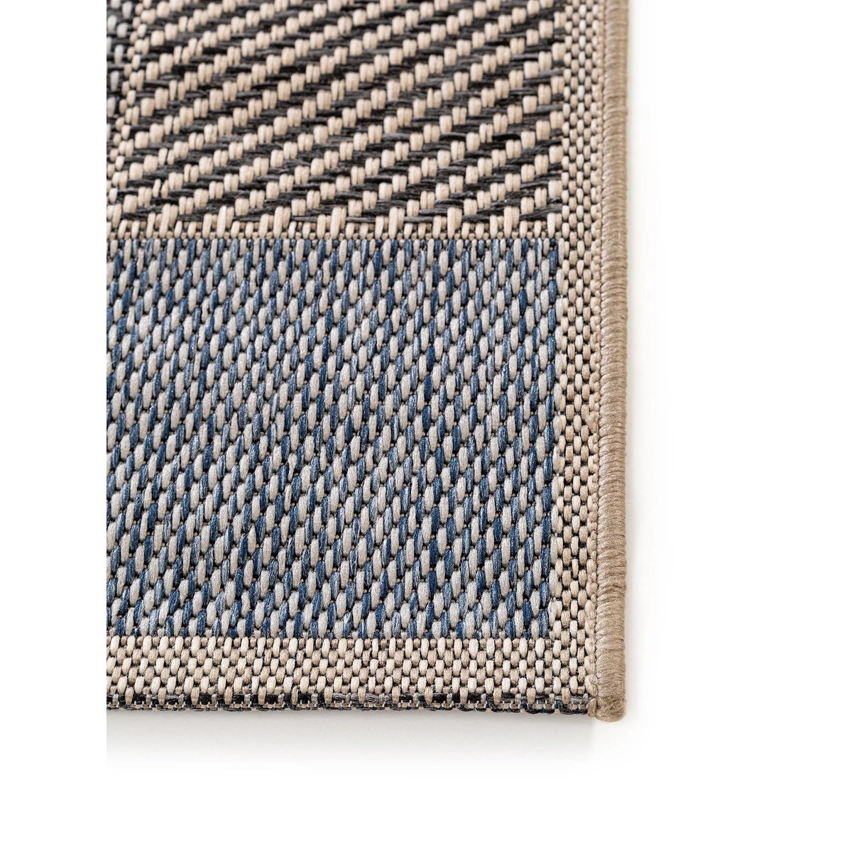 Tapis de couloir d'extérieur & intérieur RIVER bleu, BENUTA