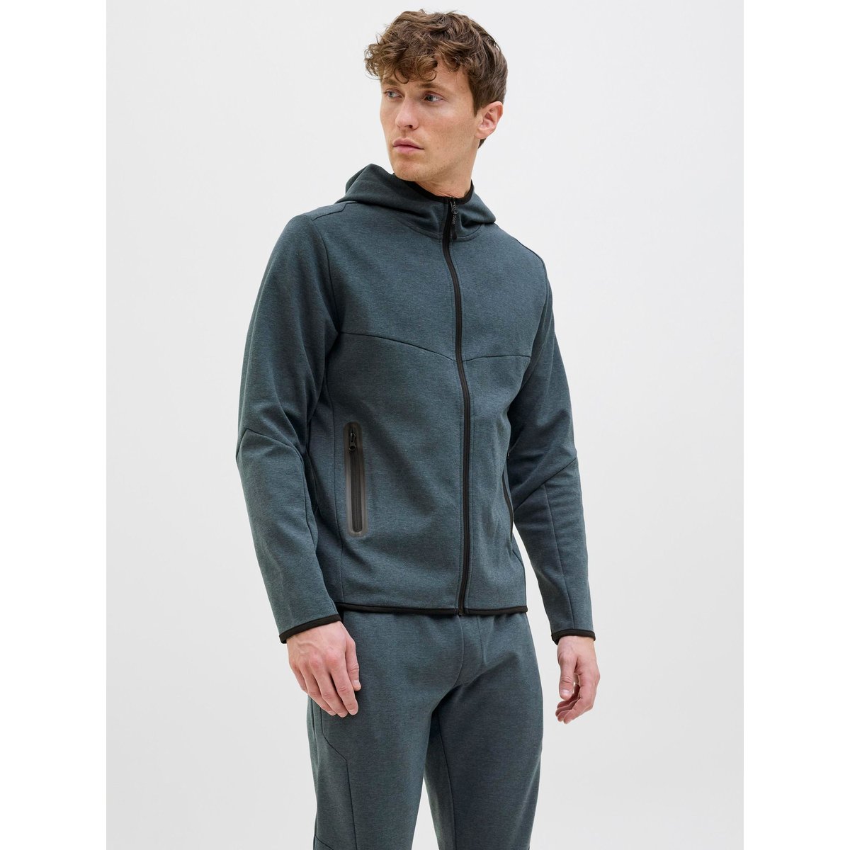 Sweat À Capuche Zippé navy blazer, JACK & JONES