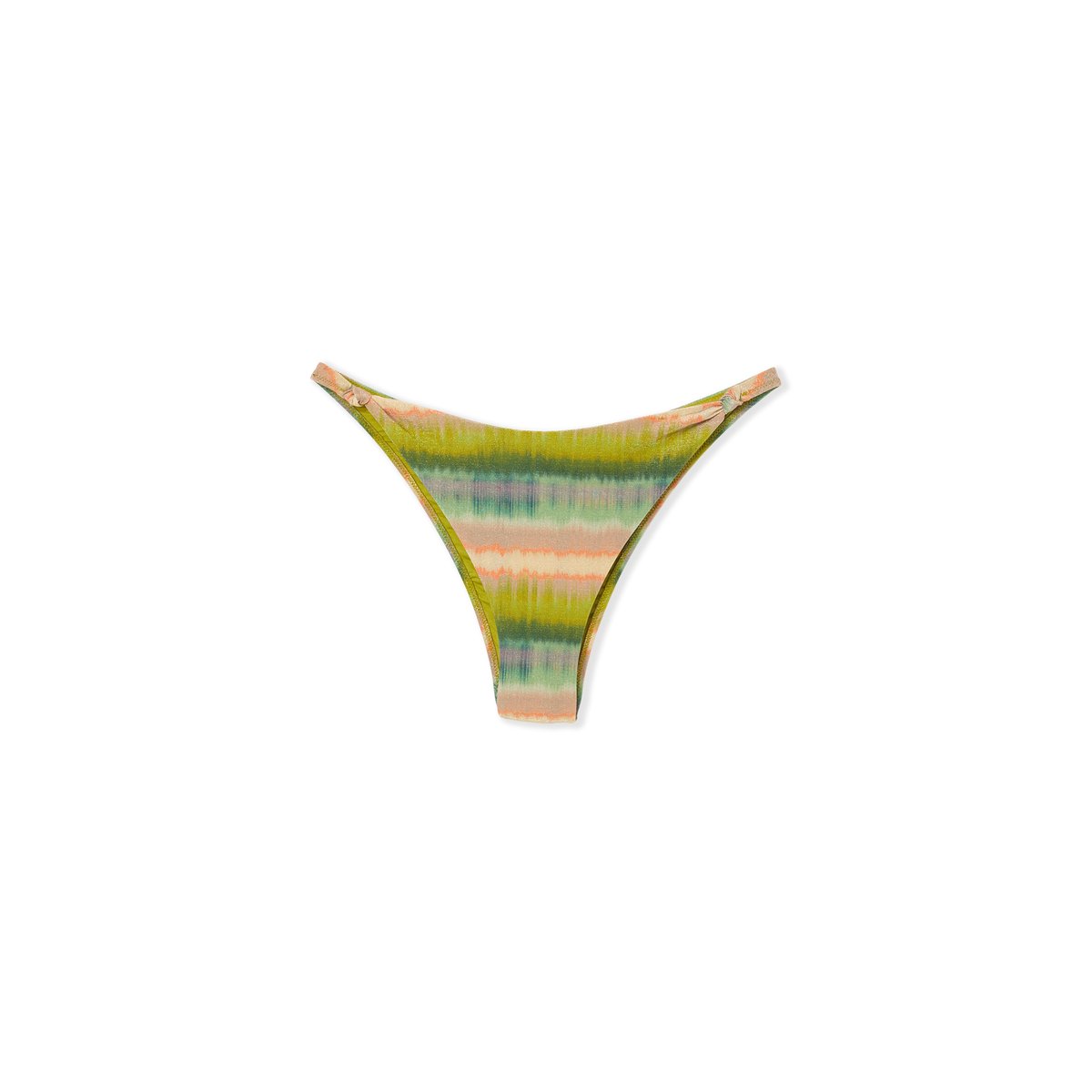 Bas de maillot de bain brésilien high leg imprimé pailleté ZAHARA imp bleu vert, ETAM