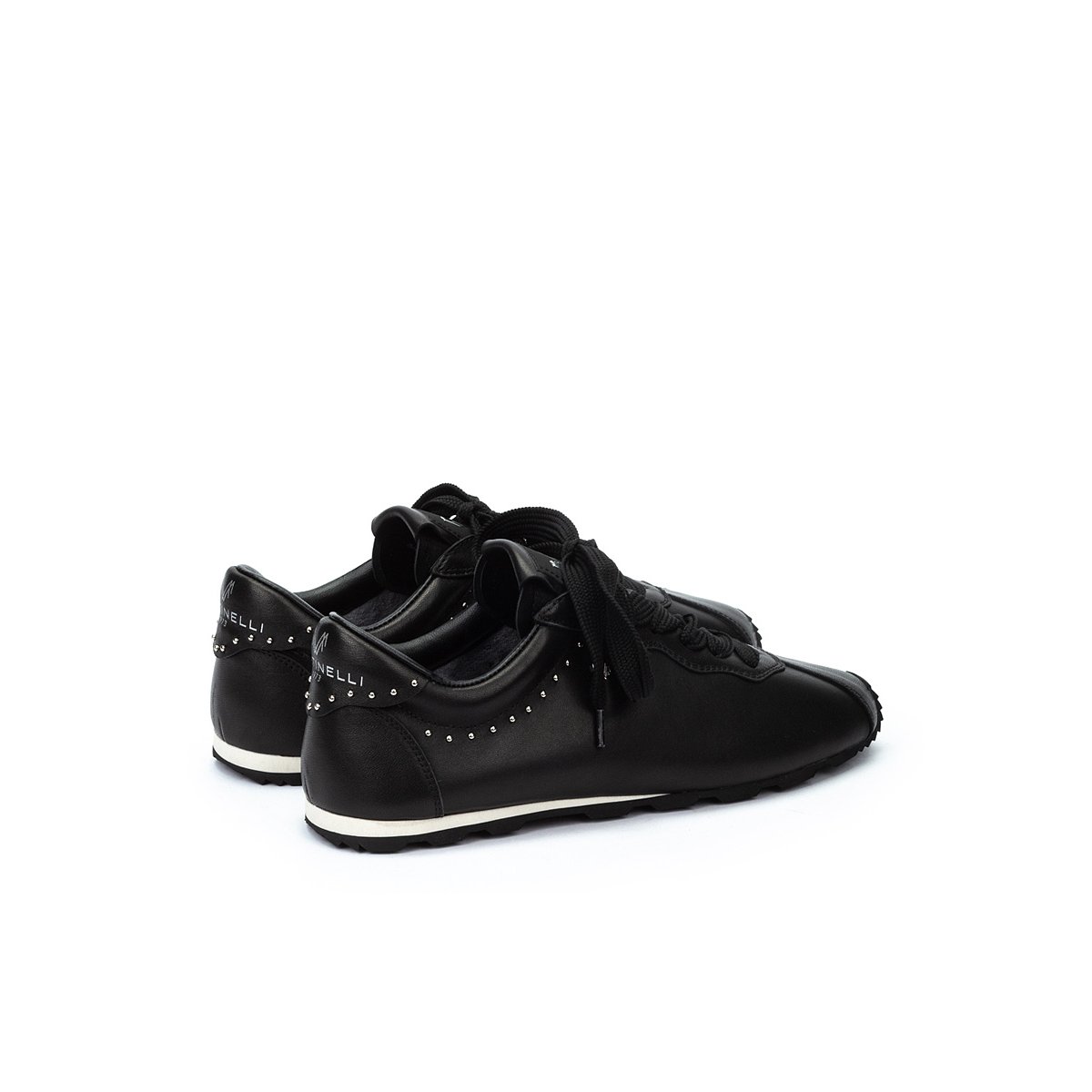 Baskets cuir Piemonte black, MARTINELLI