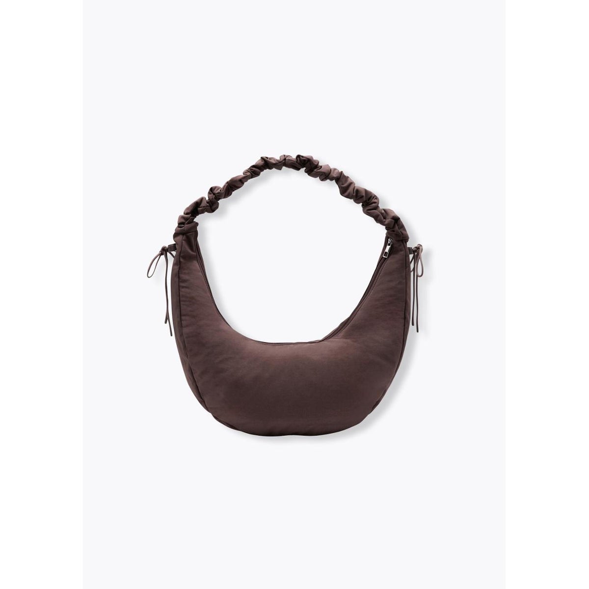 Sac demi-lune en toile marron, PROMOD
