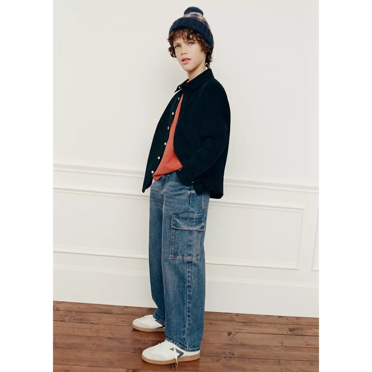 JEANS SPIRIT bleu foncé, MANGO KIDS