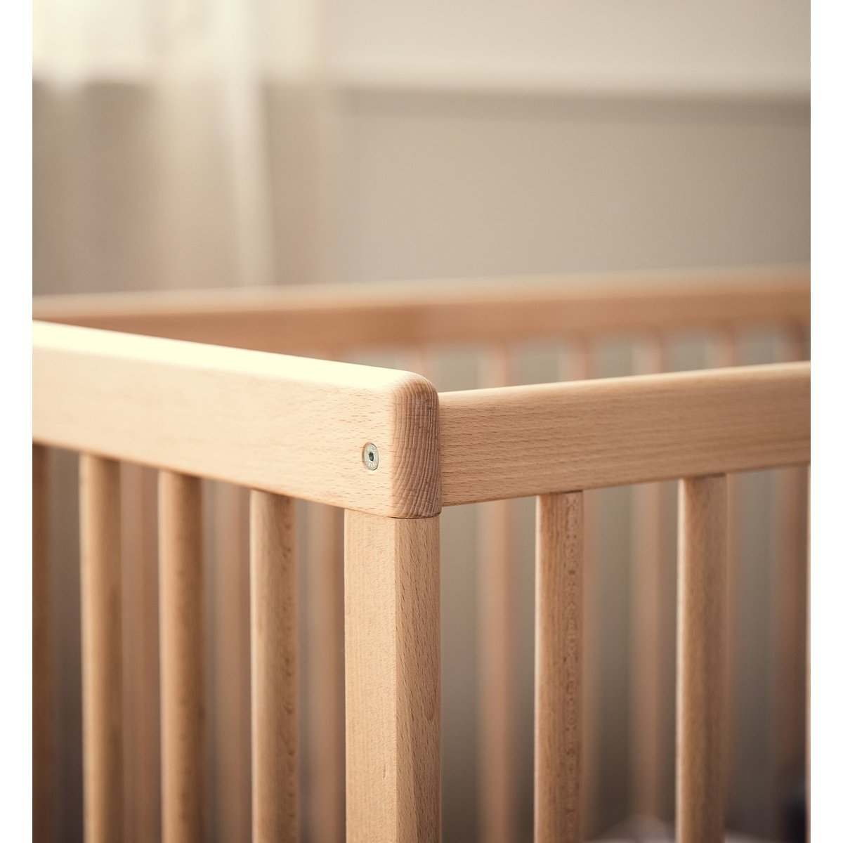 Lit bébé Evolutif TURIA hêtre, KADOLIS